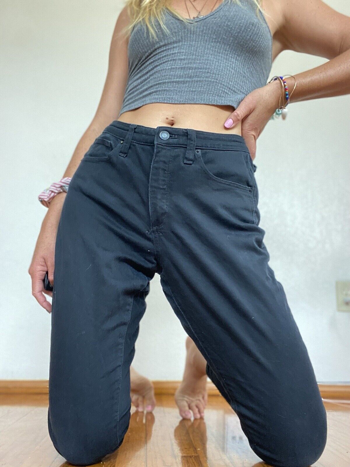 Black Highest Rise Skinny Jeans - Universal Thread - Size 8