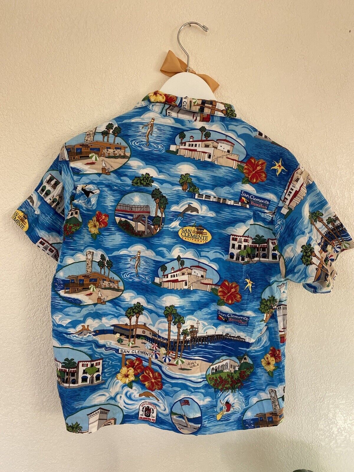 Tropical Button Down Shirt - San Clemente - Men's Small