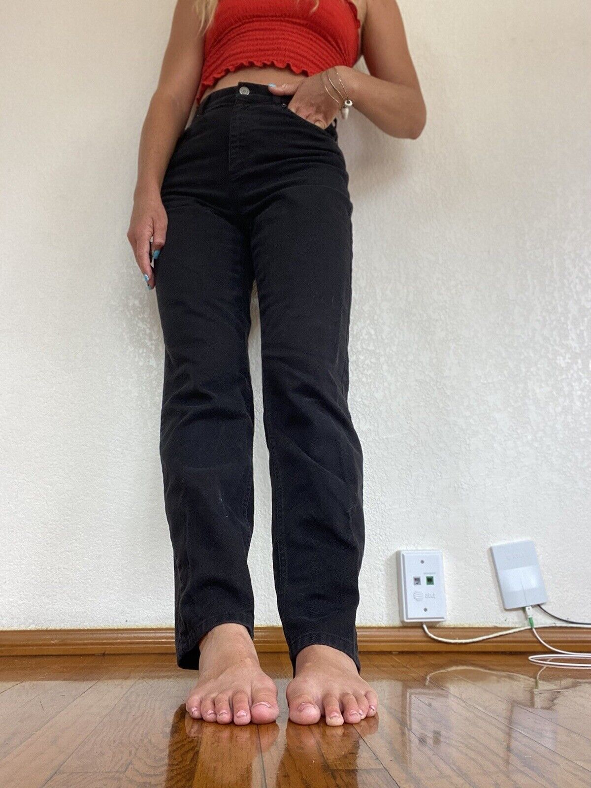 Black Straight Leg Jeans - Ralph Lauren Jeans - Size 4